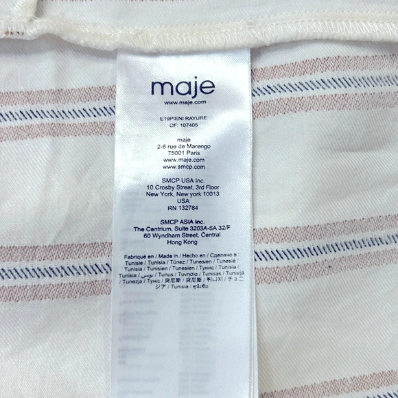Maje Pieni Striped Jumpsuit Size 36 US Size 4/6 - Picture 12 of 14